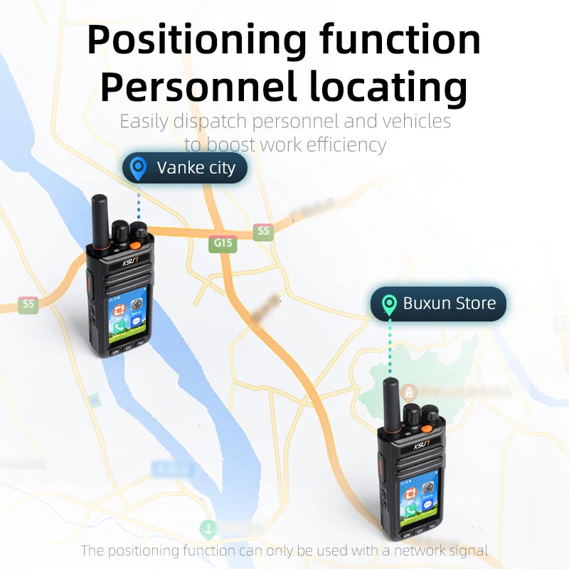 Android 9.0 POC 4G LTE Wifi Radio Compatible with Zello APP Blue-tooth Two Way Radio Unlimited Distance Long Range Walkie Talkie